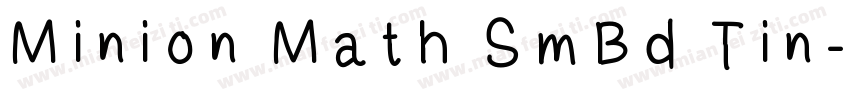 Minion Math SmBd Tin字体转换